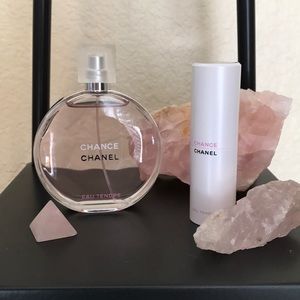 CHANEL CHANCE EAU TENDRE 100ml bottle,20ml travel